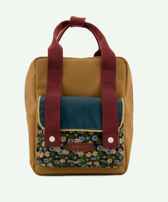 Sticky Lemon - STL Sticky Lemon - Small Golden Backpack, Inventor Green + Flowerfield Green