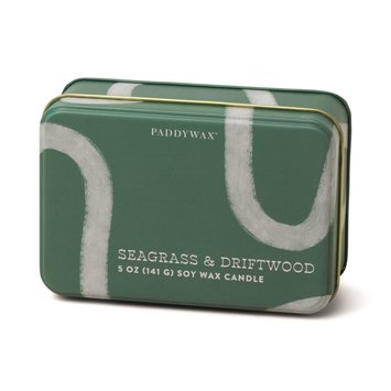 Paddywax - PA PA CASM - Dark Green Tin, Seagrass + Driftwood
