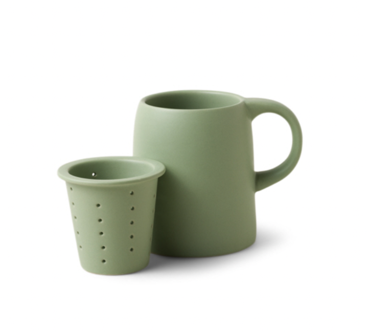 Good Citizen Coffee - GCC Good Citizen Coffee - Ceramic Tea Infuser Mug, Sage