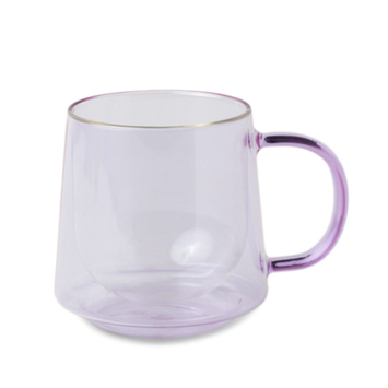 Good Citizen Coffee - GCC GCC HGMU - Double Walled Glass Mug, Lilac