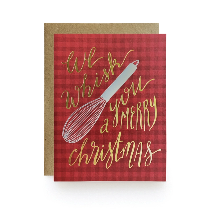Wild Ink Press - WI Whisk You Boxed Noteset, Set of 6 Holiday Cards