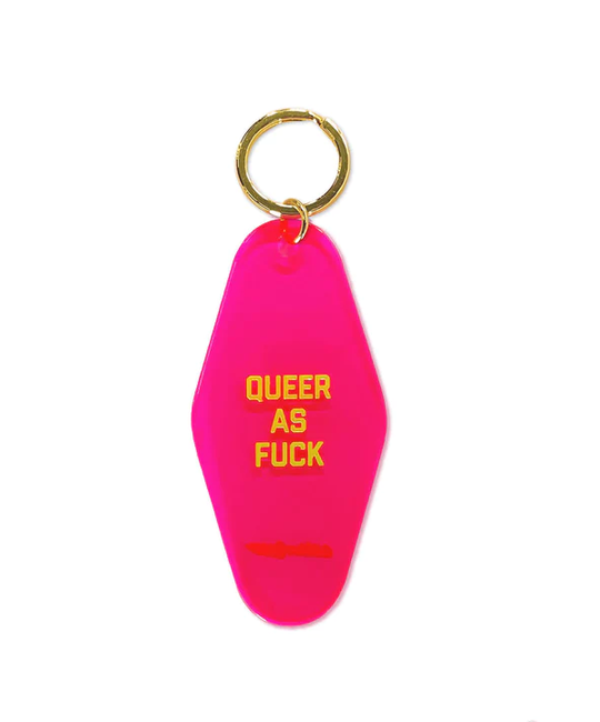 Golden Gems - GOG Queer As Fuck Motel Keychain