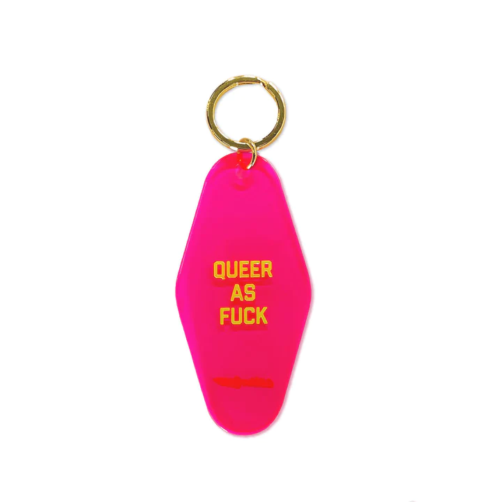 Golden Gems - GOG Queer As Fuck Motel Keychain