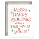 Ink Meets Paper - IMP Merry Happy Christmas Boxed Noteset, Set of 6