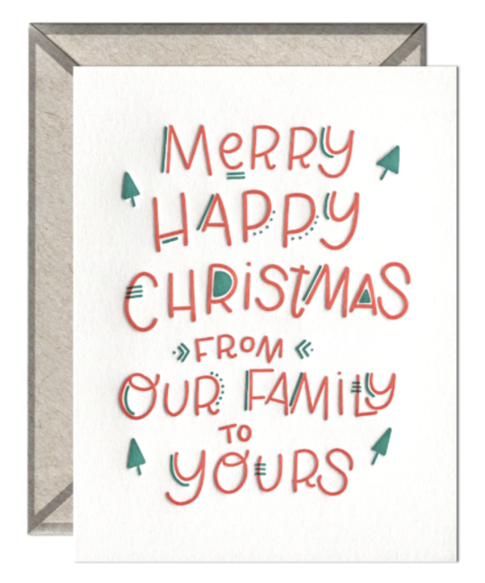 Ink Meets Paper - IMP Merry Happy Christmas Boxed Noteset, Set of 6