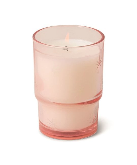 Paddywax - PA Noel Etched Vintage Glassware Candle, Cranberry Rose