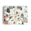 Amy Heitman Illustration - AHI Amy Heitman Illustration - Folk Village Holiday Wrapping Paper Roll