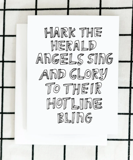 Artjaden - ART Artjaden - Hark the Herald Angels Hotline Bling Drake Holiday Card