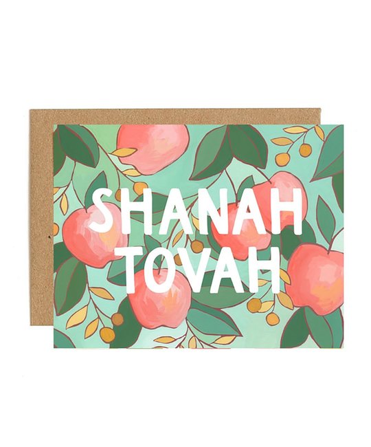 One Canoe Two Letterpress - OC OCGCSE0001 - Rosh Hashanah Apples Card