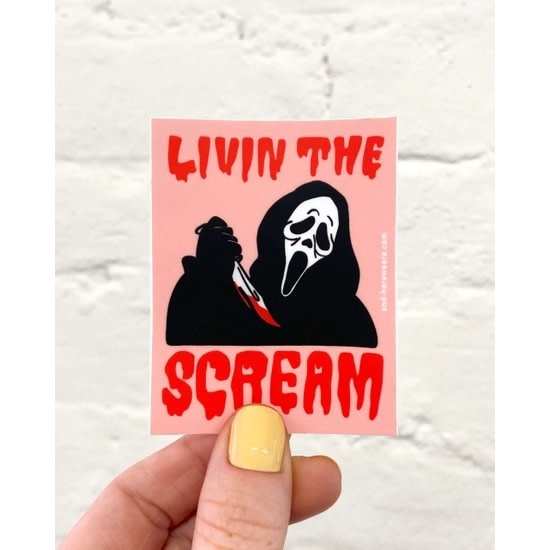 and Here We Are - AHW Livin' The Scream Sticker