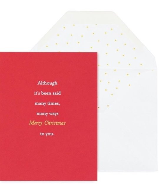 Sugar Paper - SUG It's Been Said Many Way Christmas Card