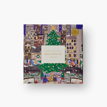 Rifle Paper Co - RP Rifle Paper Co - Holiday on Ice 500 Piece Jigsaw Puzzle