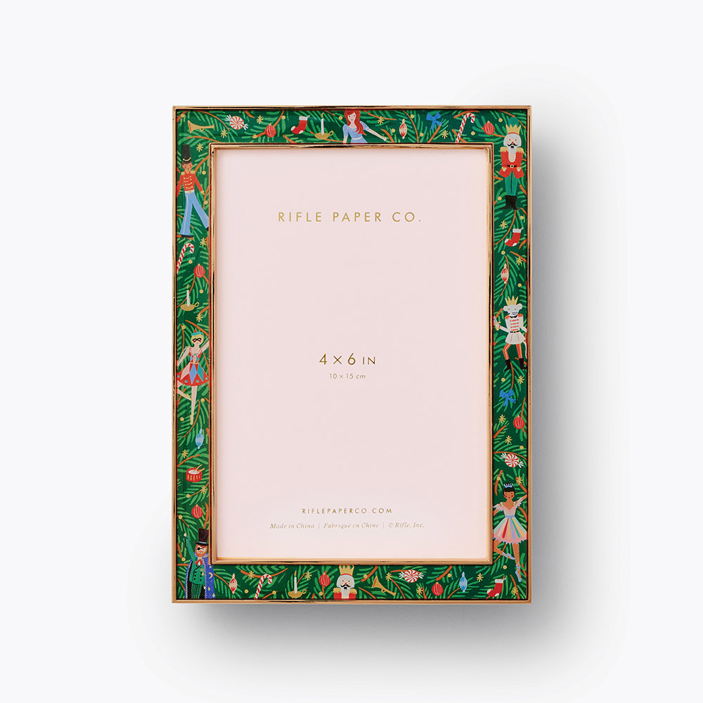 Rifle Paper Co - RP Rifle Paper Co - Evergreen Nutcracker 4 x 6 Picture Frame