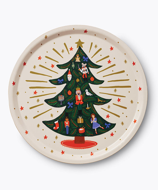 Rifle Paper Co - RP Rifle Paper Co - Holiday Tree Round Tray