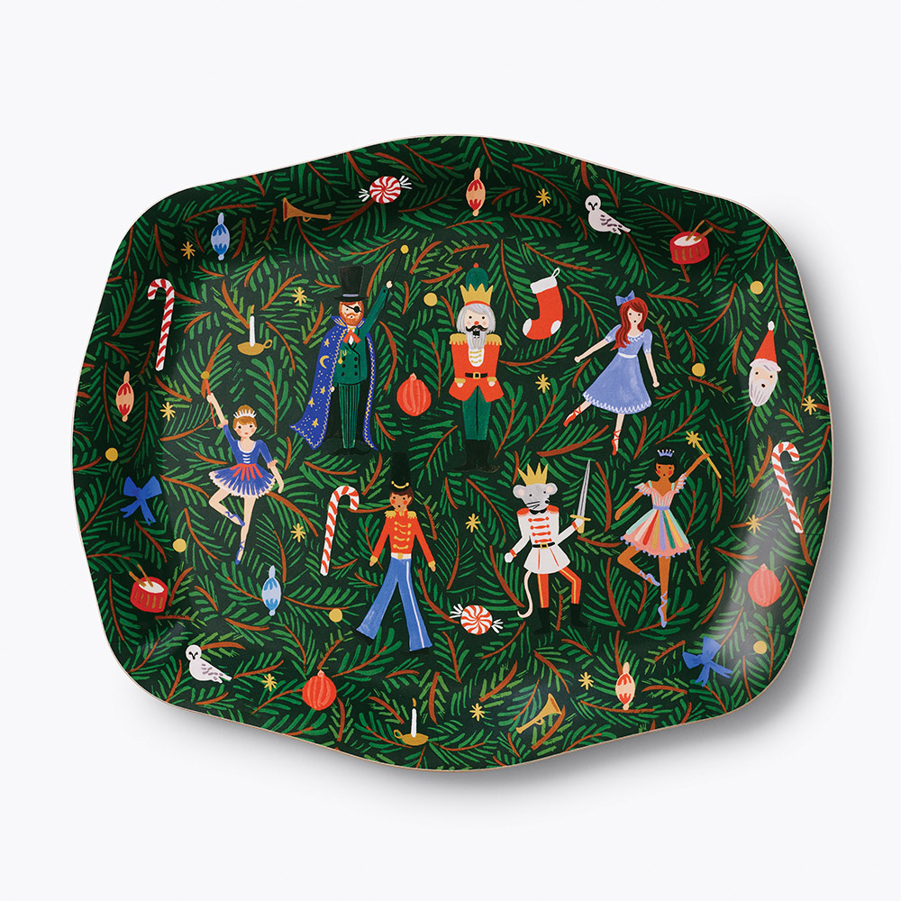 Rifle Paper Co - RP Rifle Paper Co - Evergreen Nutcracker Tray