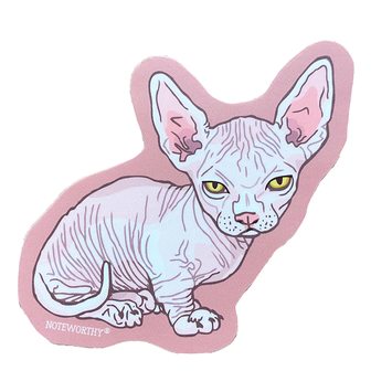 Noteworthy Paper and Press - NPP Noteworthy Paper Press - Hairless Cat Sticker