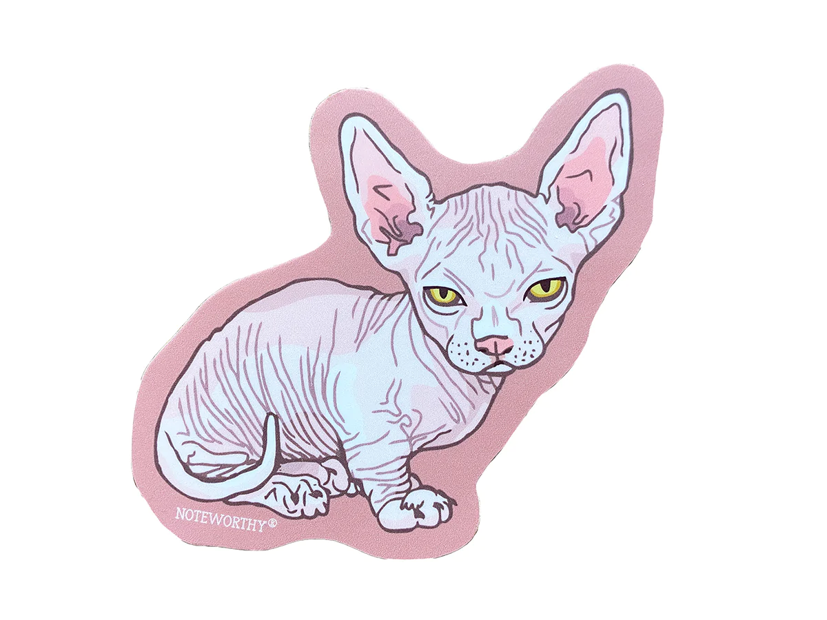 Noteworthy Paper and Press - NPP Noteworthy Paper Press - Hairless Cat Sticker