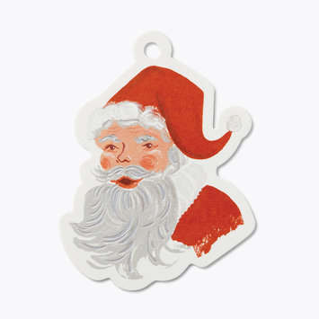 Rifle Paper Co - RP Rifle Paper Co - Santa Die-Cut Gift Tags, Set of 8
