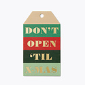 Rifle Paper Co - RP Rifle Paper Co - Don't Open 'Til X-mas Die-Cut Gift Tags, Set of 8
