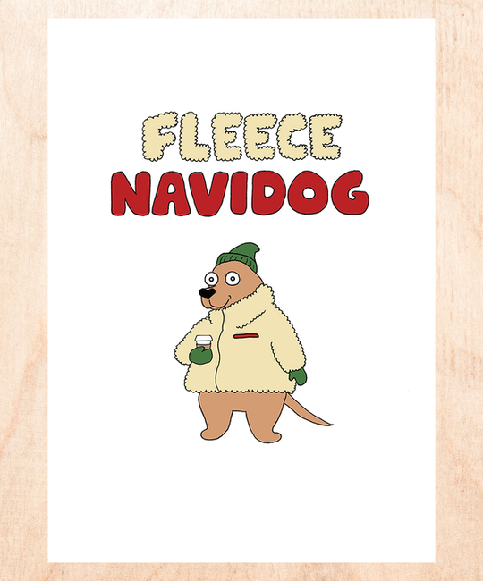 FINEASSLINES - FIN Fleece Navidog Holiday Card