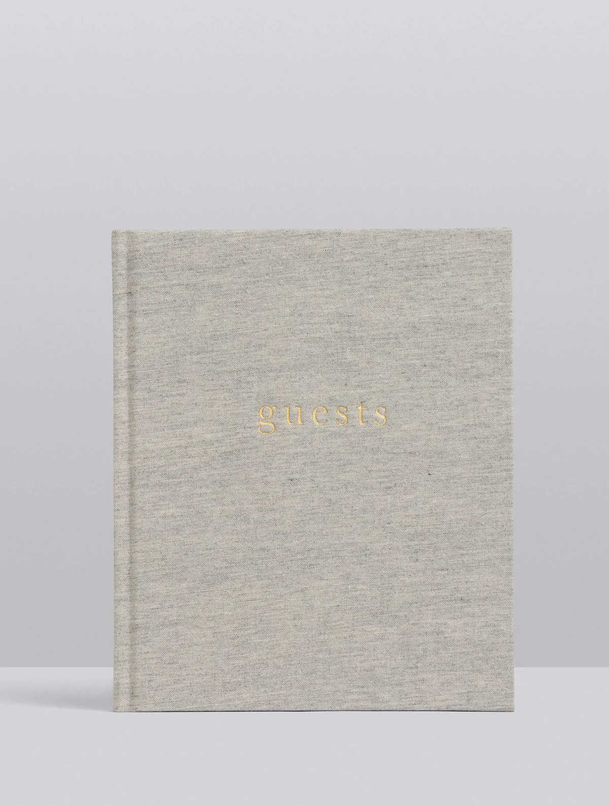 Write To Me Guest Book, Grey Linen