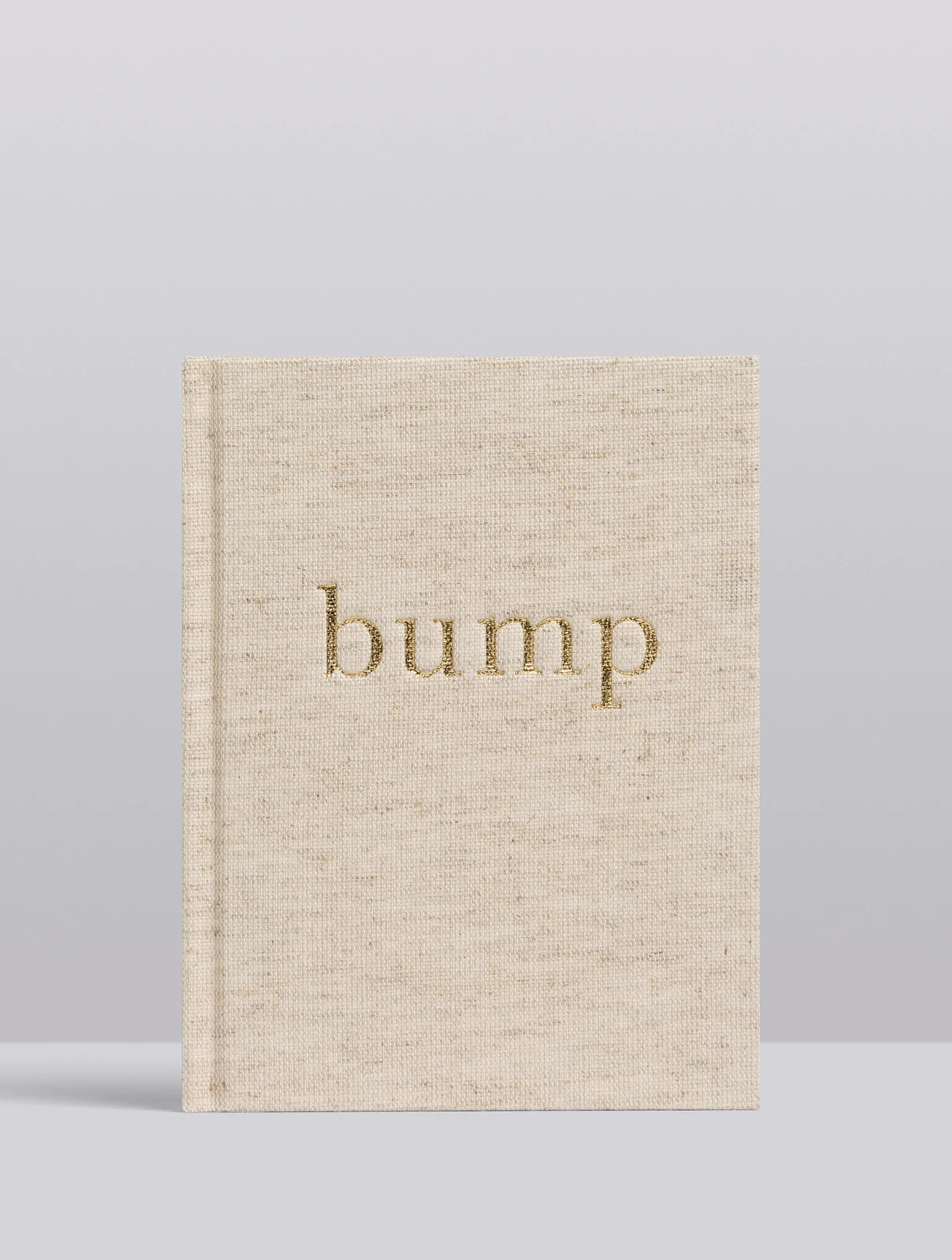 Write To Me Bump. A Pregnancy Story. Oatmeal Linen Cover