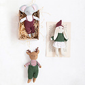 Creative Co-Op - CCO Petite Stuffed Animal in Holiday Sweaters (Assorted)