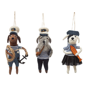 Creative Co-Op - CCO A Sailor Went to Sea Ornament (Assorted Styles)