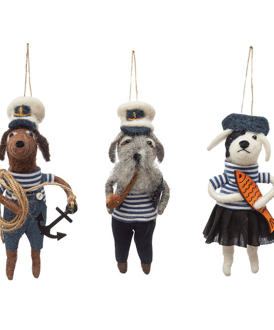 Creative Co-Op - CCO A Sailor Went to Sea Ornament (Assorted Styles)