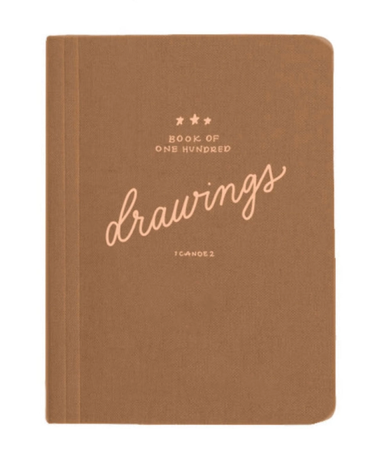 One Canoe Two Letterpress - OC One Hundred Drawings Journal Pocket Notebook