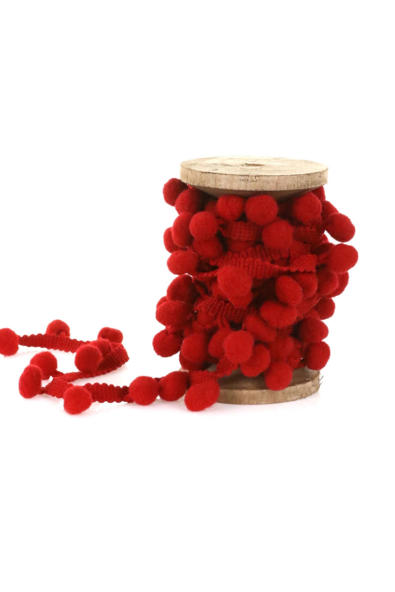 Cody Foster - COF COF RISP - Pom Pom Trim Spool, Red