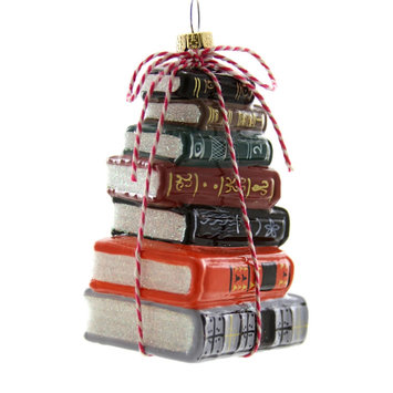 Cody Foster - COF COF OR - Stacked Tomes Books Traditional Ornament