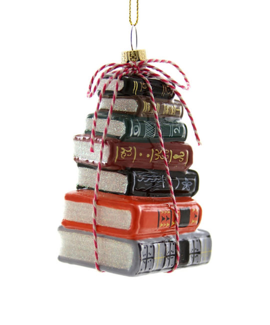 Cody Foster - COF COF OR - Stacked Books Traditional Ornament