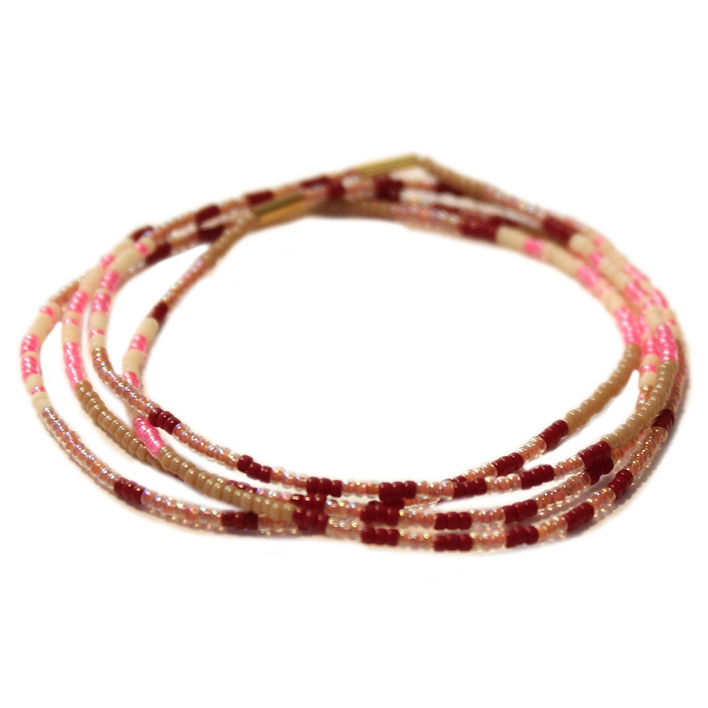 Bluma Project - BLP Omni Beaded Bracelet Set of 4, Rose
