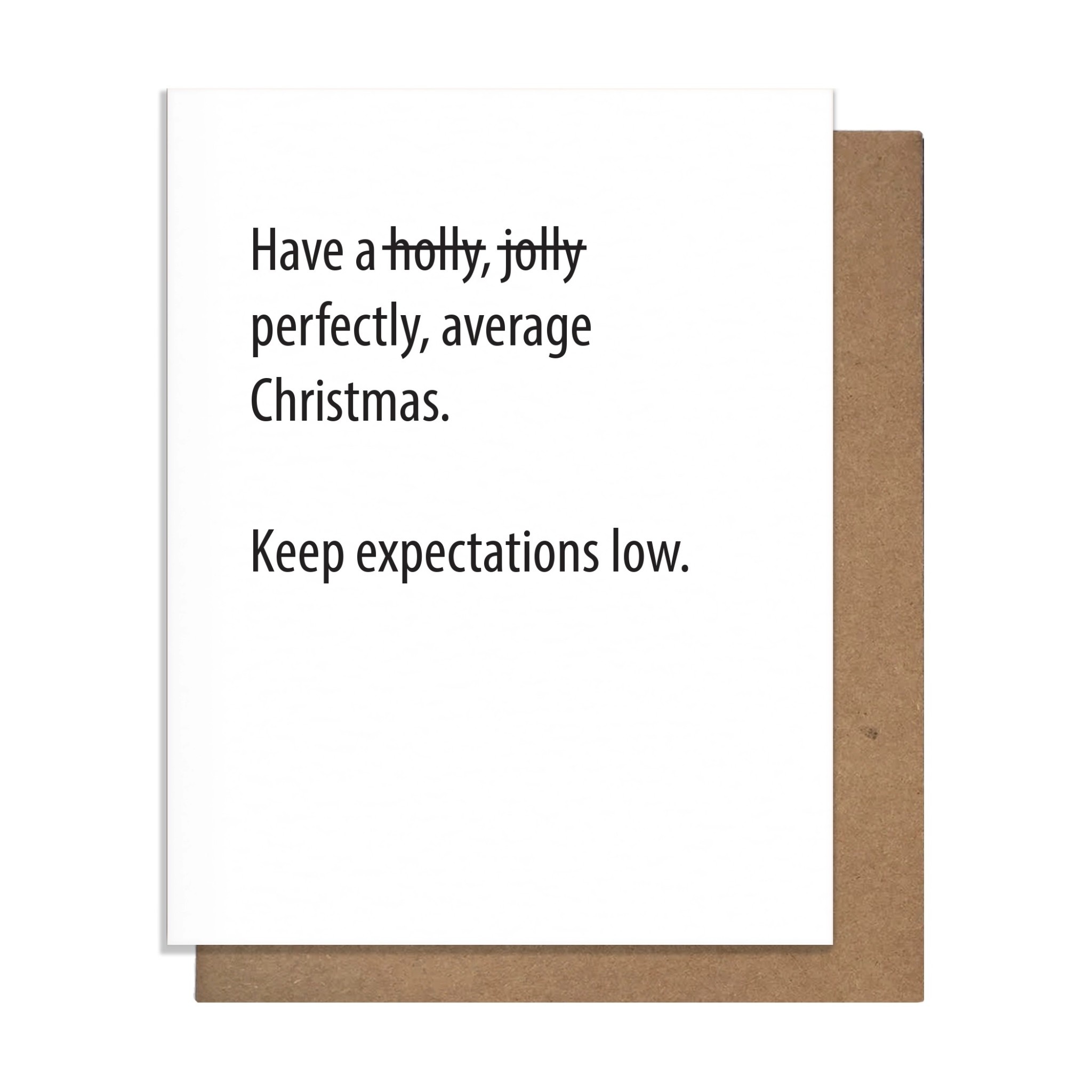 The Matt Butler (Pretty Alright Goods)  - TMB Pretty Alright Goods - Holy Jolly, Perfectly Average Card