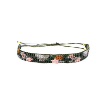 Bluma Project - BLP Camo Beaded Bracelet, Olive