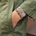 Bluma Project - BLP Camo Beaded Bracelet, Olive