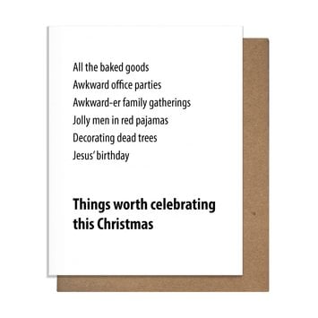 The Matt Butler (Pretty Alright Goods)  - TMB Pretty Alright Goods - Things Worth Celebrating Christmas Card