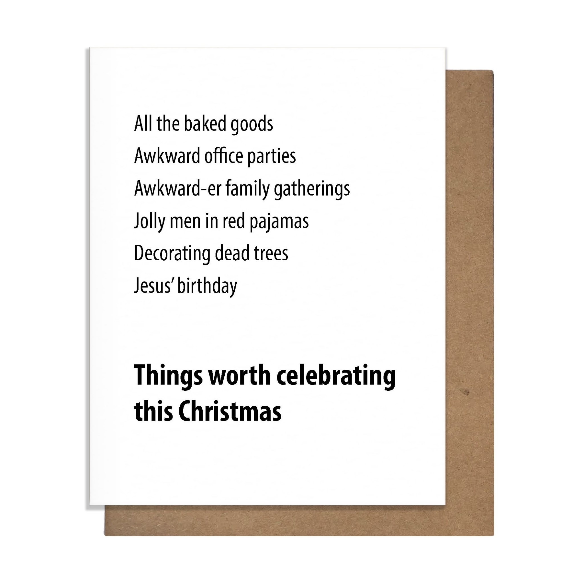 The Matt Butler (Pretty Alright Goods)  - TMB Pretty Alright Goods - Things Worth Celebrating Christmas Card