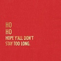 The Matt Butler (Pretty Alright Goods)  - TMB Pretty Alright Goods - Don't Stay Holiday Cocktail Napkin