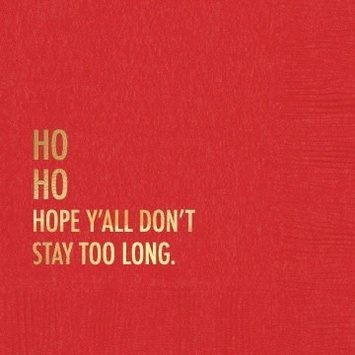 The Matt Butler (Pretty Alright Goods)  - TMB Pretty Alright Goods - Don't Stay Holiday Cocktail Napkin