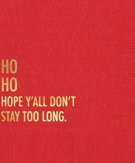 The Matt Butler (Pretty Alright Goods)  - TMB Pretty Alright Goods - Don't Stay Holiday Cocktail Napkin