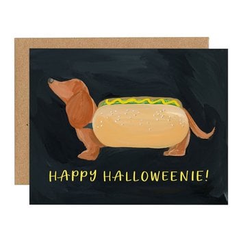 One Canoe Two Letterpress - OC 1 canoe 2 - Halloween Dog Card