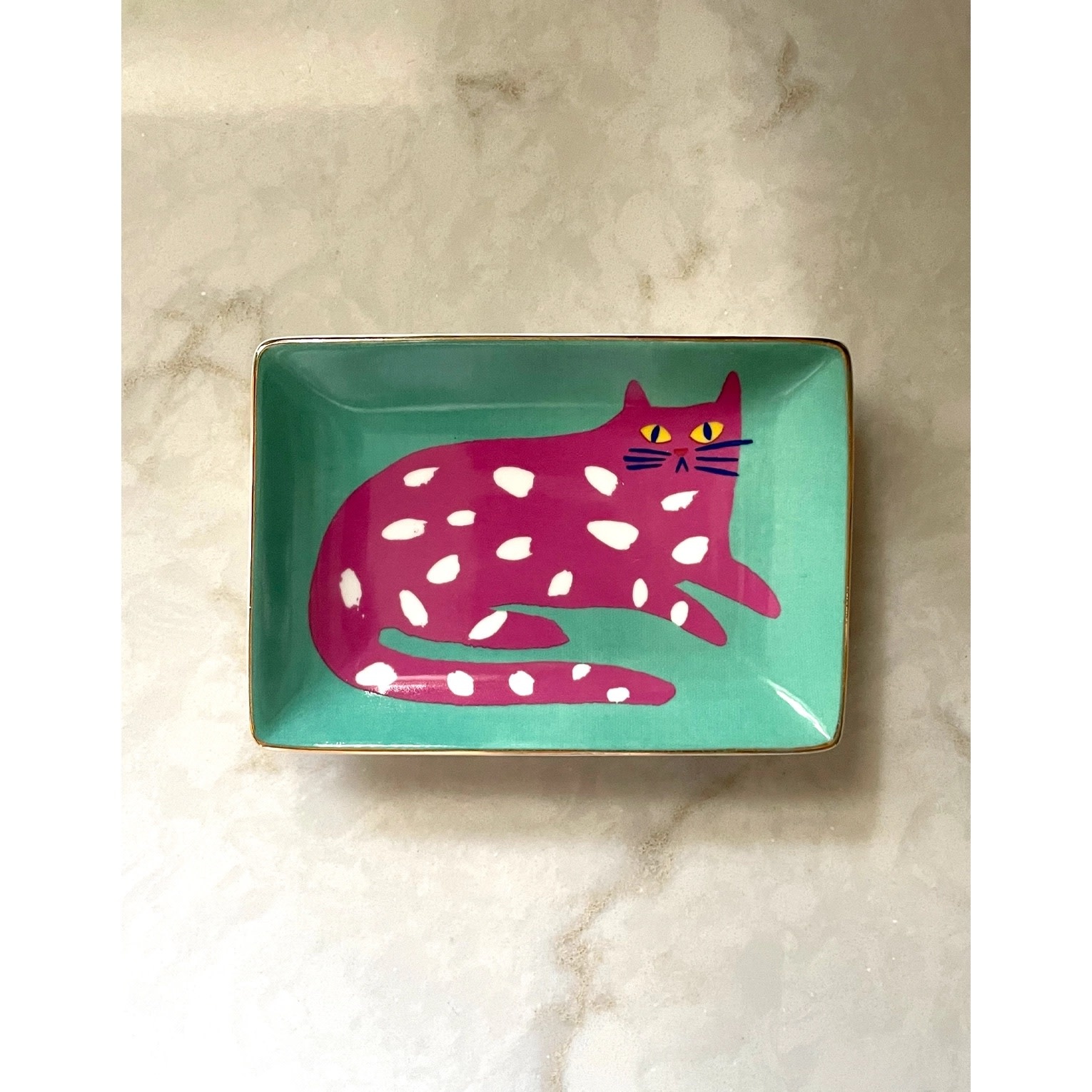 Idlewild Co - ID Spotted Cat Trinket Dish