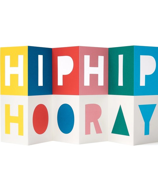 1973, Ltd. - 1973 Hip Hip Hooray Concertina Card