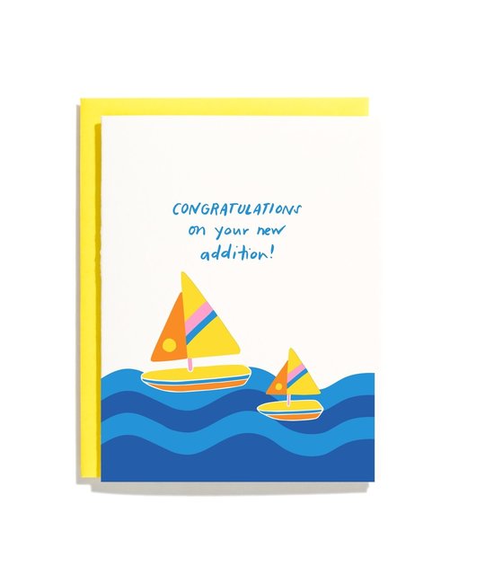 Iron Curtain Press - IC Sailboat Baby Card