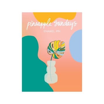 Pineapple Sundays Design Studio - PSD Monstera Enamel Pin