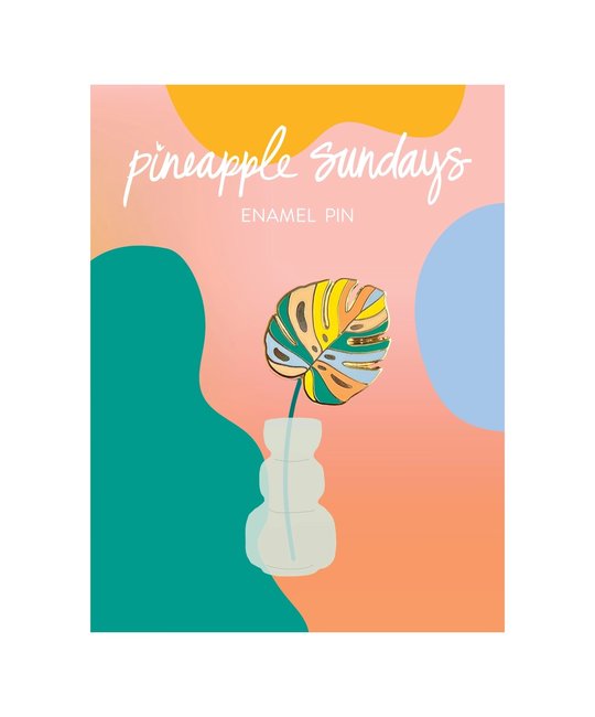 Pineapple Sundays Design Studio - PSD Monstera Enamel Pin