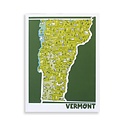 Brainstorm Print and Design - BS Brainstorm - Vermont Map, 11 x 14 inch