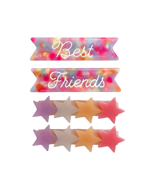 Eugenia Kids - EUK EUK AC - Best Friends + Stars Hair Clip Set